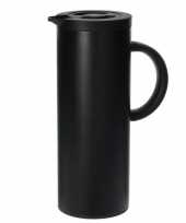 Rvs koffiekan koffiekan 1 liter zwart